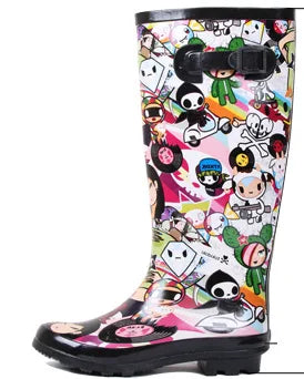 Women's Cartoon Mid-Calf Rain Boots – Non-Slip Waterproof Women's Rain Boots Axl 36 picture