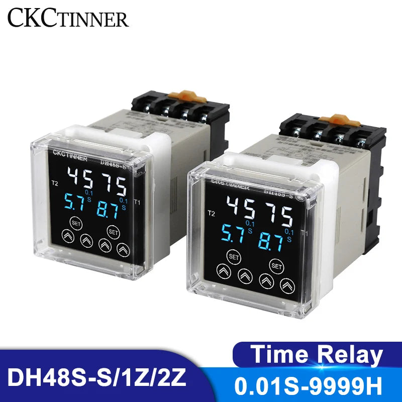 DH48S Digital Time Relay Programmable Cycle Delay Din Rail Digital Time Relay Axl