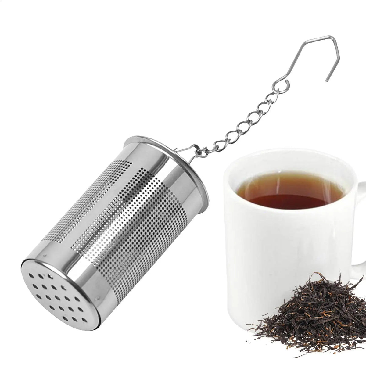 Stainless Steel Tea Infuser with Chain Hook | Loose Leaf Strainer Tea Infuser Axl