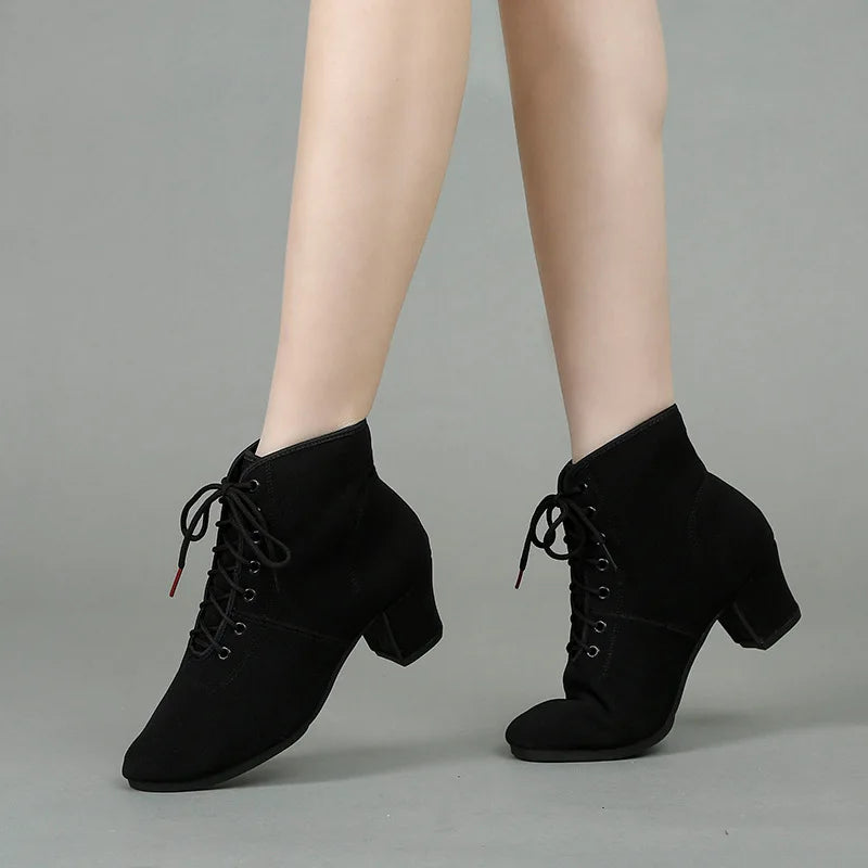 Women's Pointed Toe Ankle Boots – Lace-Up Square Heel Sizes 34–43 Women's Ankle Boots Axl