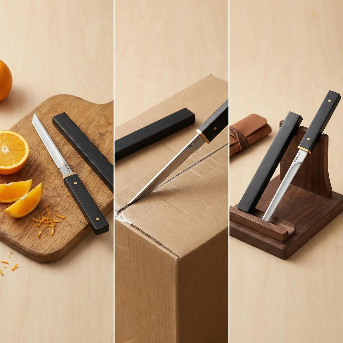 Stainless Steel Kitchen Knife with Sheath – Portable Fruit Knife Kitchen Knife Axl