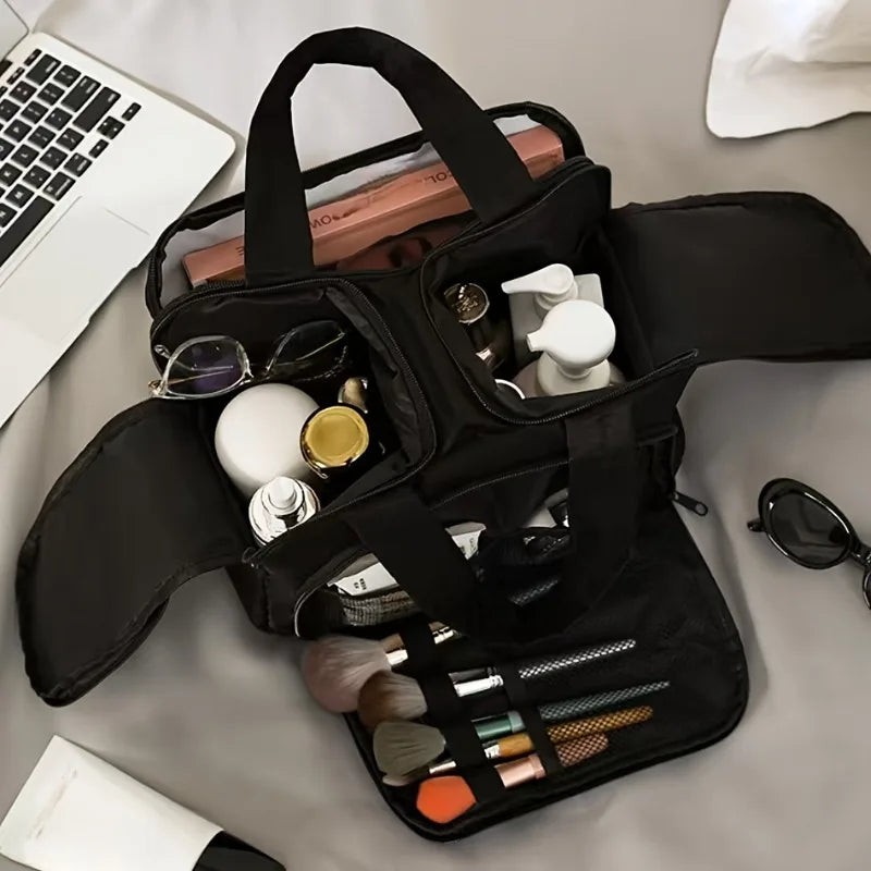 Women's Large Capacity Travel Makeup & Toiletry Organizer Bag Travel Makeup Bag Axl