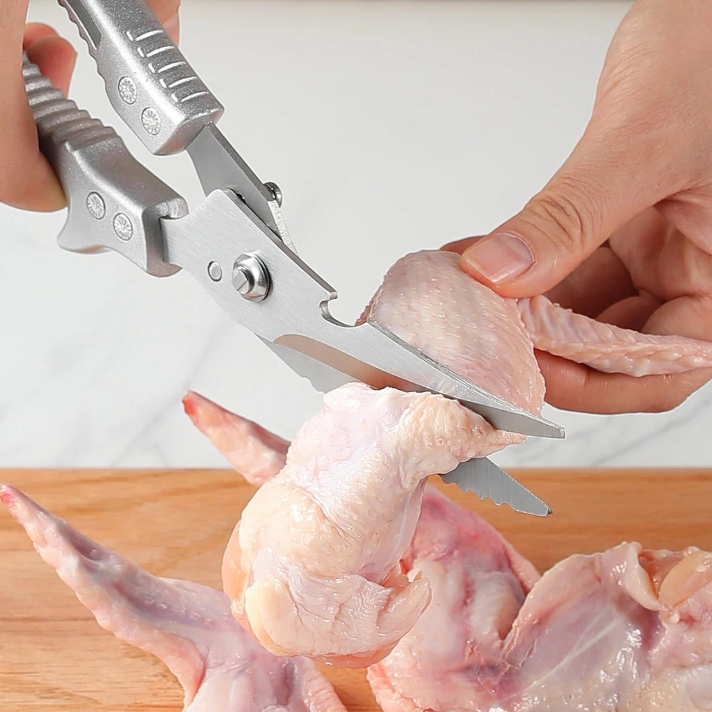 SHENJIU Kitchen Shears – Stainless Steel Poultry Bone Scissors Kitchen Shears Axl