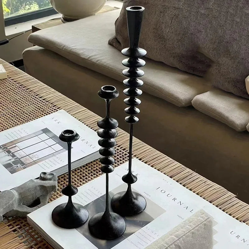 Elegant Vintage Candlestick Holder – Luxury Resin Candelabra Candle Holder Axl
