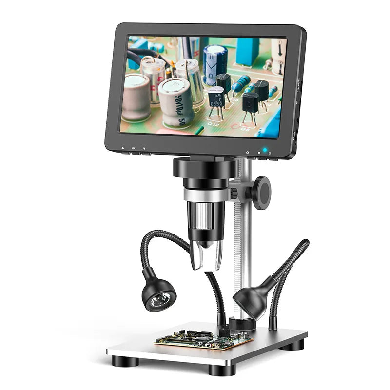 7-Inch 1200X HD Digital Microscope | Remote & Built-In Battery Digital Microscope Axl DM9jszj