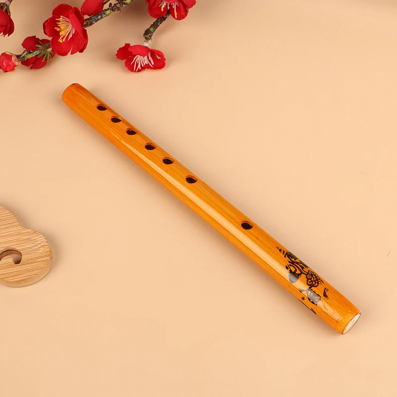 Chinese 6-Hole Bamboo Flute – Vertical Wind Instrument for Beginners Bamboo Flute Axl