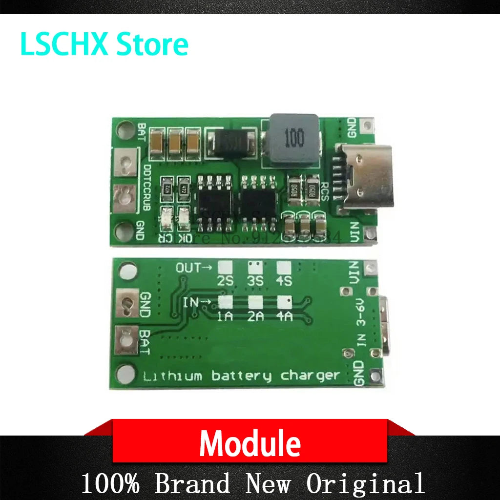USB-C BMS 2S 3S 4S 18650 Battery Charger Board Boost Module Battery Charger Module Axl 4S 4A