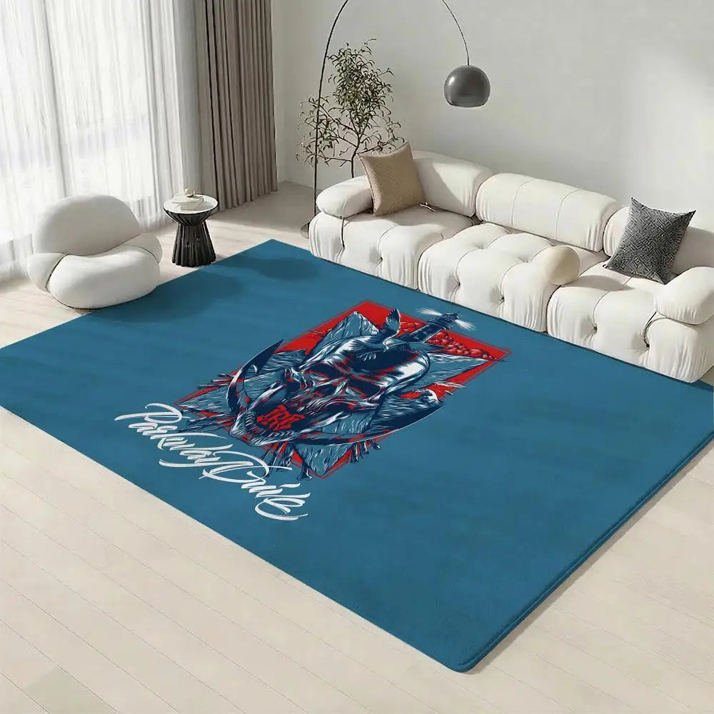 Parkway Drive Band Flannel Floor Mat – Non-Slip Indoor Rug Flannel Floor Mat Axl