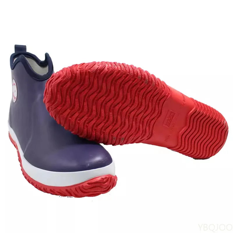 Men's Waterproof Anti-Slip Rain Boots | Lightweight Mid-Calf Men's Rain Boots Axl
