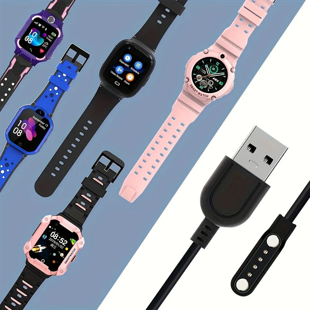 4-Pin Magnetic Smart Watch Charger Cable – GT88 KW18 KW88 Smart Watch Charger Axl