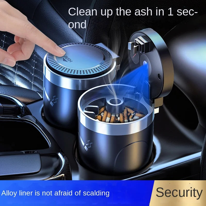 Portable LED Car Ashtray with Auto Light – Cup Holder Fit Car Ashtray Axl