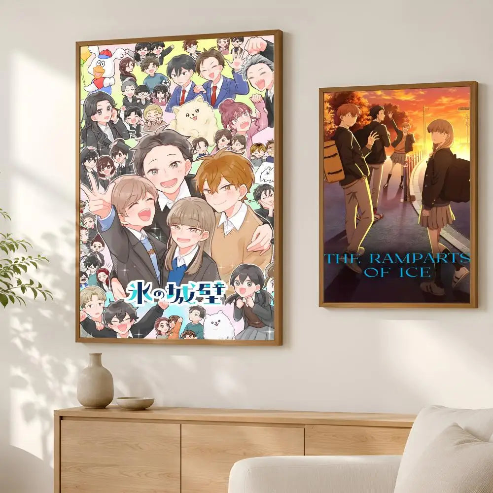 Anime Ramparts of Ice Self-Stick HD Wall Art Poster Anime Wall Poster Axl