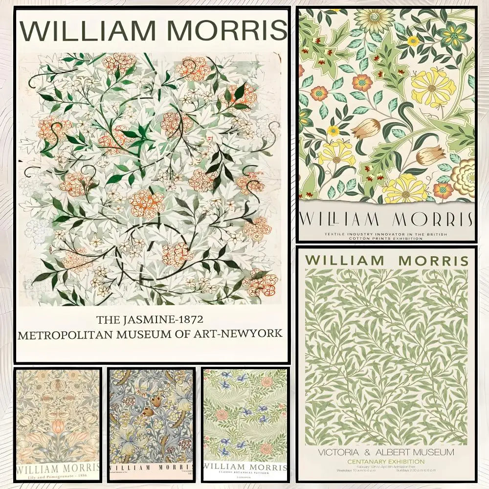 William Morris Self-Stick HD PVC Wall Art Poster | Waterproof Wall Art Poster Axl