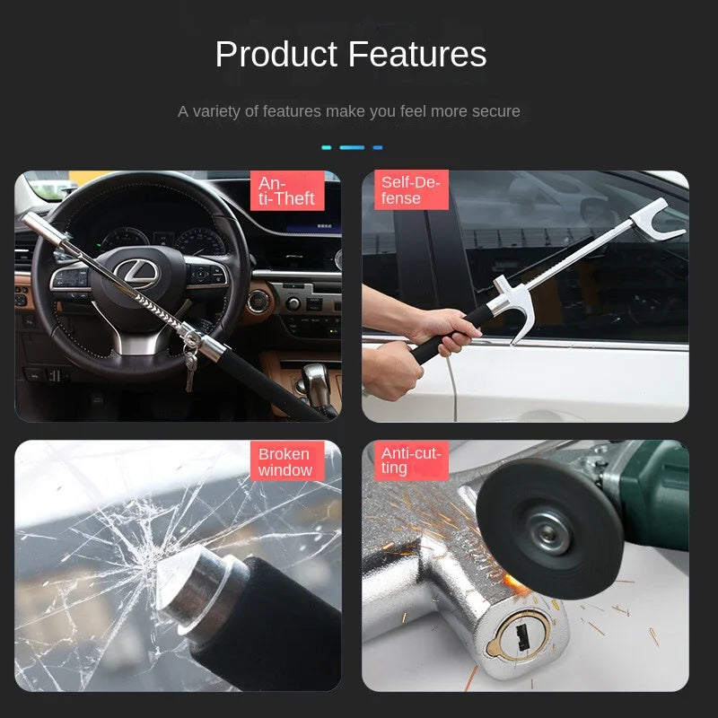Car Steering Wheel Lock – Universal Anti-Theft Clamp | Axl Steering Wheel Lock Axl