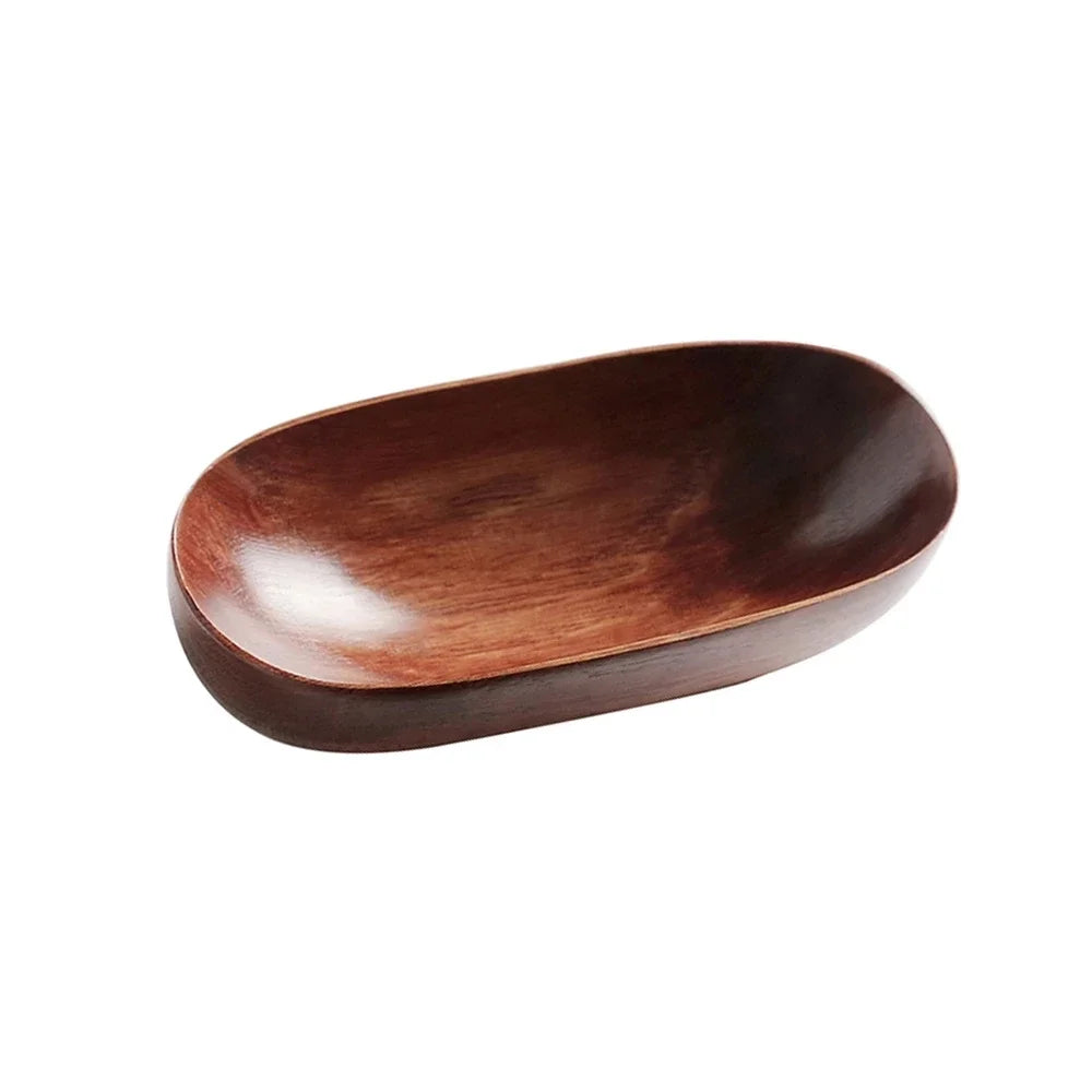 Solid Wood Boat-Shaped Snack & Sushi Serving Plate | KEMORELA Wood Serving Plate Axl Wood-1pcs
