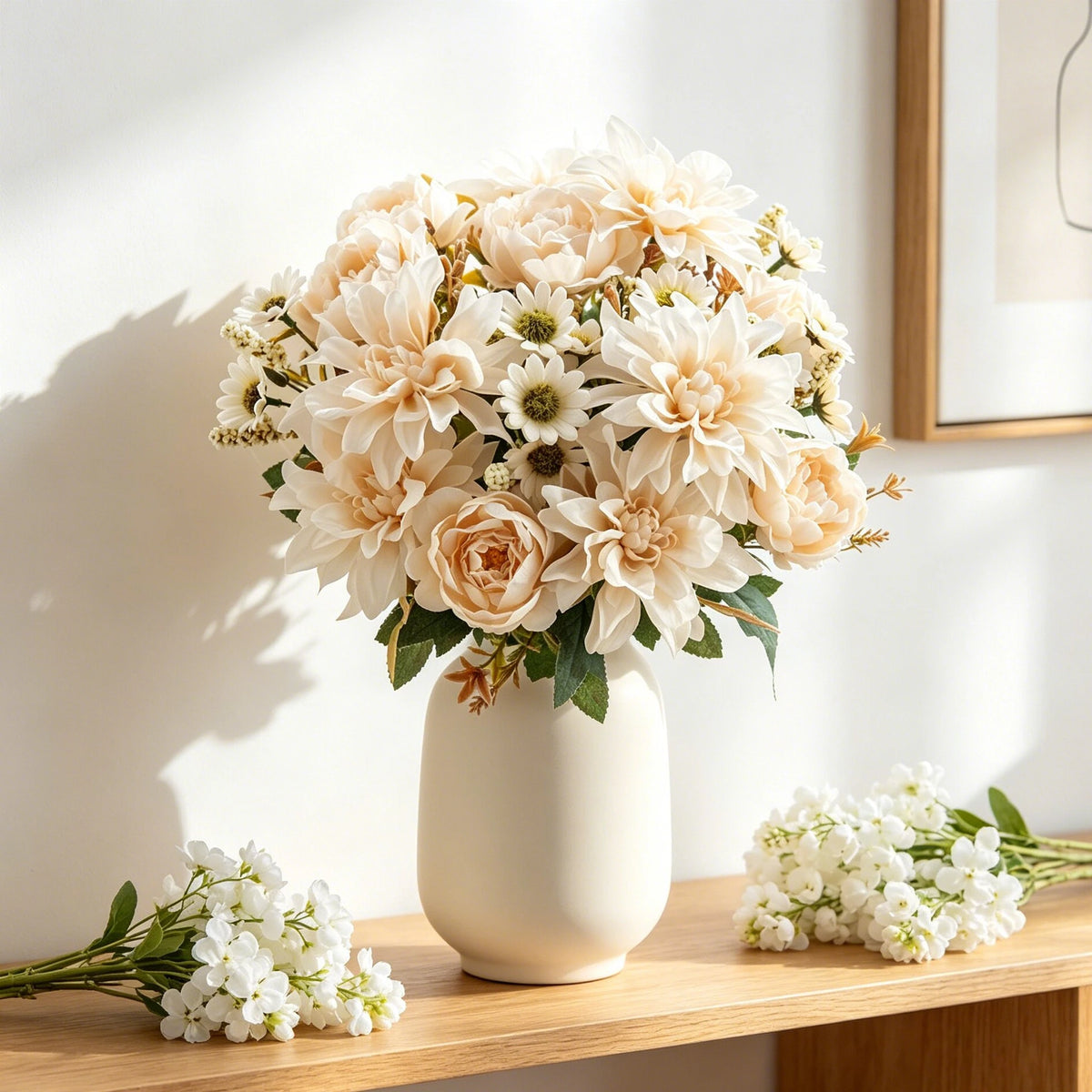 Silk Dahlia Rose Artificial Flowers – Wedding & Home Decor Artificial Silk Flowers Axl
