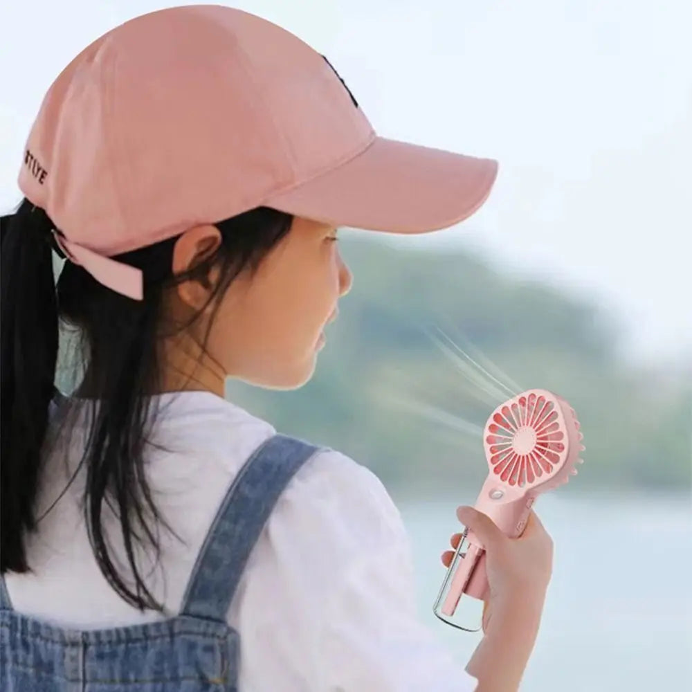 Mini Portable Spray Fan – 4-Speed USB Rechargeable Mist Fan Portable Spray Fan Axl