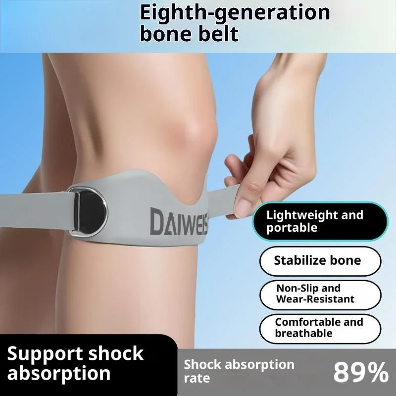Silicone Knee Stabilizer Strap – Patella Support for Sports Knee Support Strap Axl