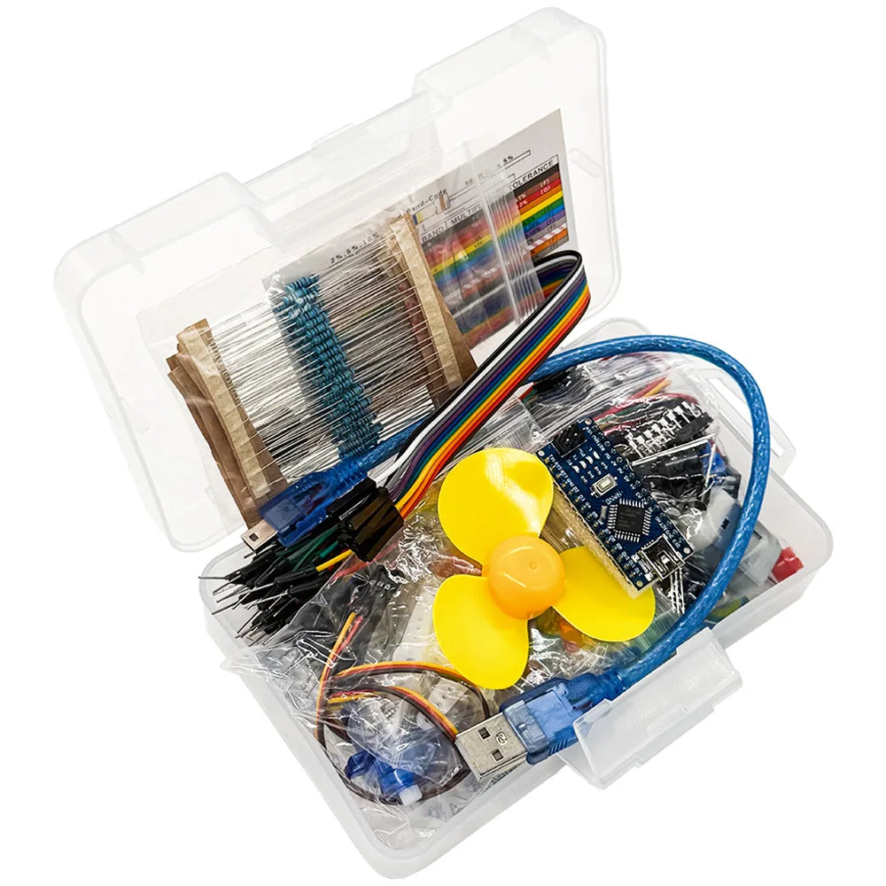 Arduino Nano Starter Kit – LED, Resistor & Components Set Electronics Starter Kit Axl