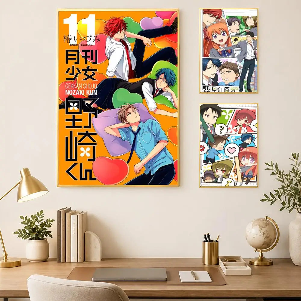 Monthly Girls' Nozaki-kun HD Self-Stick Anime Wall Poster Anime Wall Poster Axl