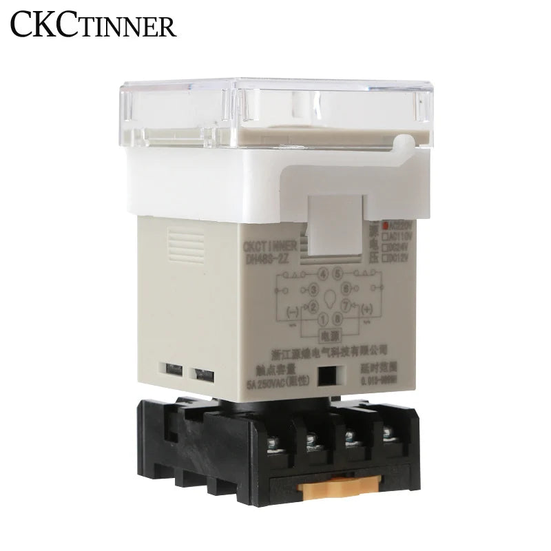 DH48S Digital Time Relay Programmable Cycle Delay Din Rail Digital Time Relay Axl