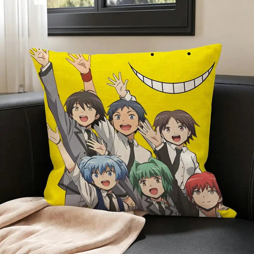 Assassination Classroom Linen Cushion Cover | Anime Pillow Anime Cushion Cover Axl