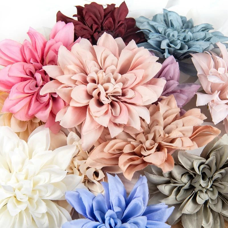 Silk Artificial Rose Flower Heads 5/10 Pcs – Wedding & Home Decor Artificial Flower Heads Axl mix 5 pcs