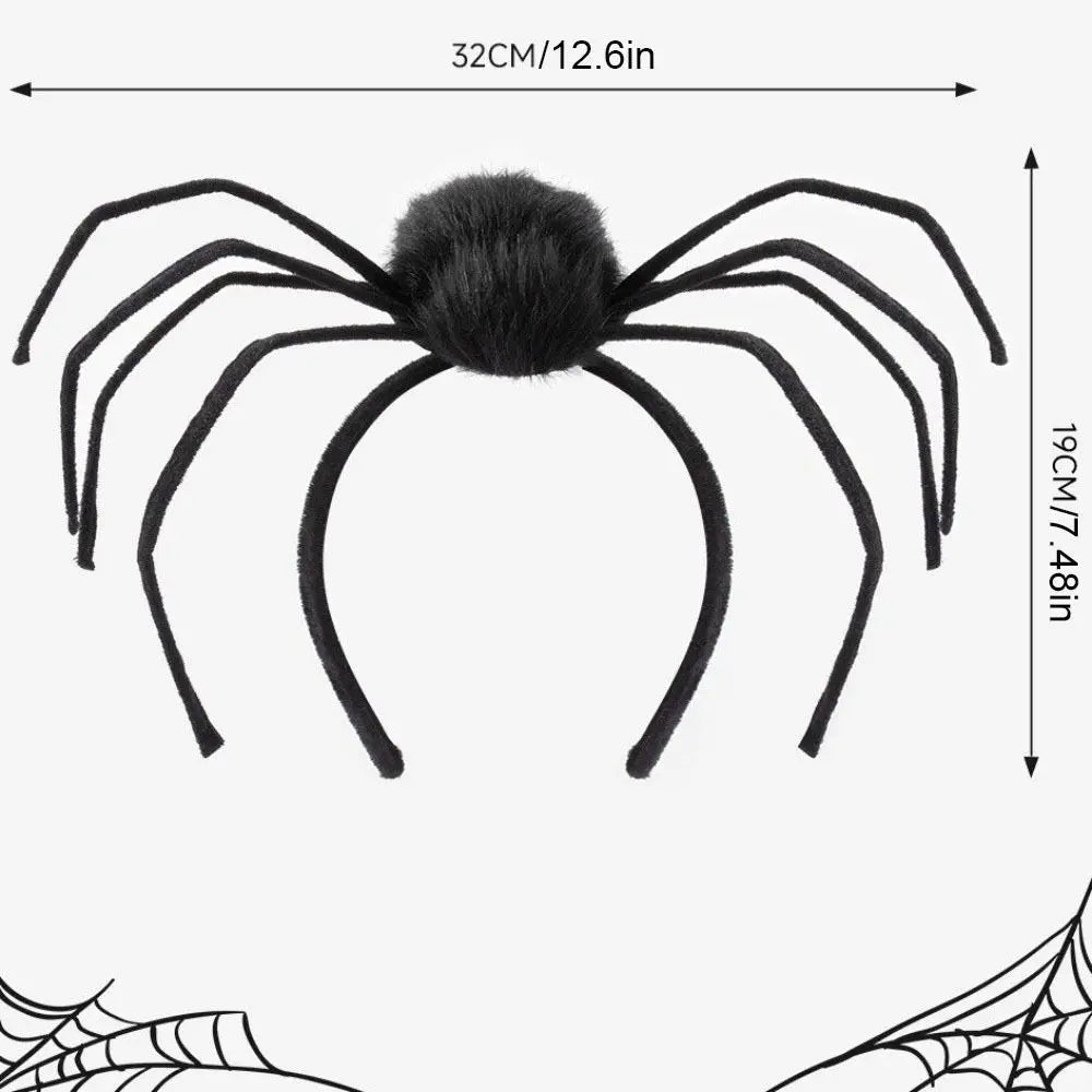 Halloween Spider Headband – Black Non-Slip Hair Hoop Halloween Headband Axl