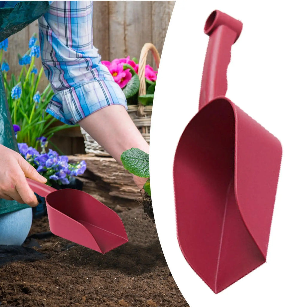 Portable Garden Soil Scoop – Lightweight Non-Slip Cat Litter Spade Garden Hand Scoop Axl