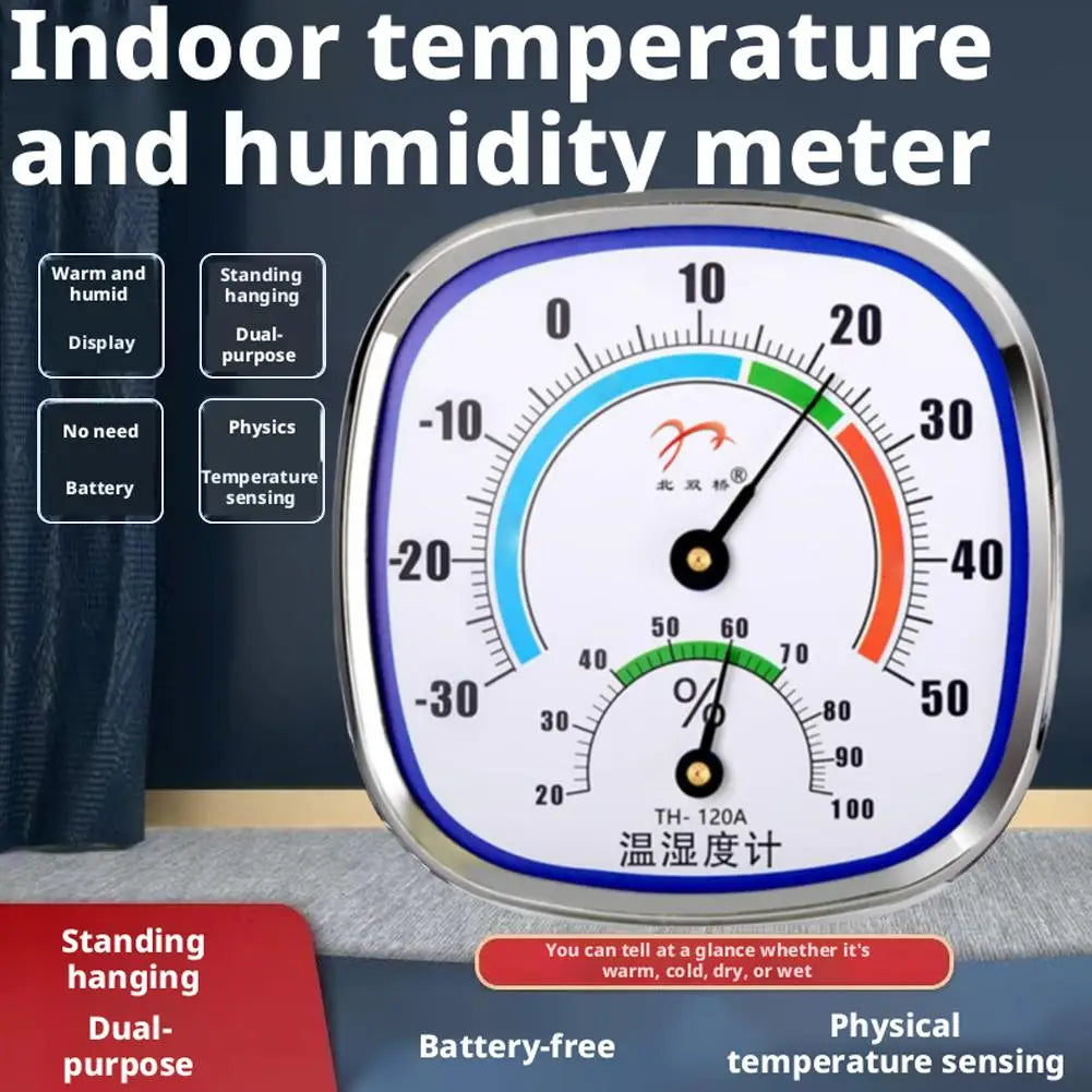 Analog Hygrometer Thermometer – Outdoor Humidity & Temp Gauge Hygrometer Thermometer Axl