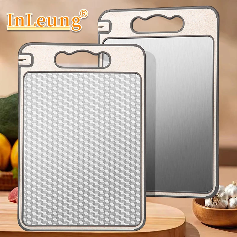 Dual-Sided Stainless Steel Cutting Board – Large Chopping Board Cutting Board Axl