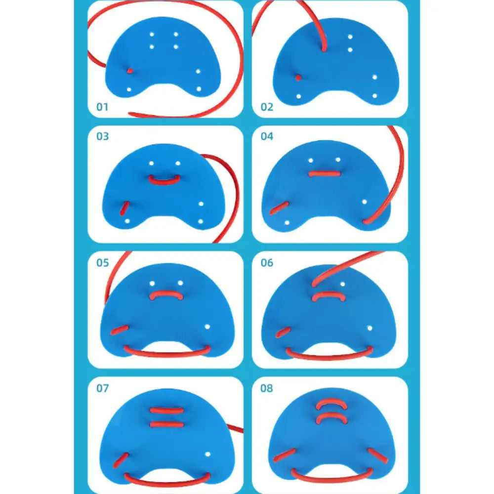 Silicone Swimming Finger Fins – Adjustable Hand Webbed Gloves Swimming Hand Fins Axl