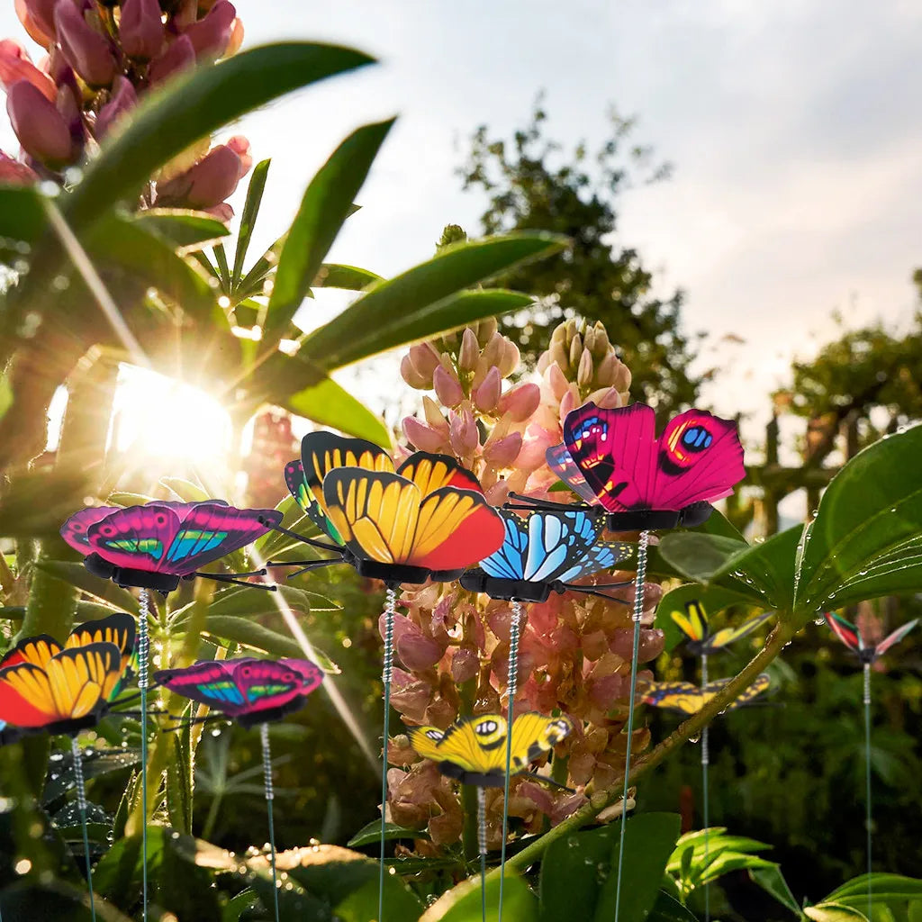 Colorful Butterfly Garden Stakes – Whimsical Yard & Pot Decor Garden Butterfly Stakes Axl