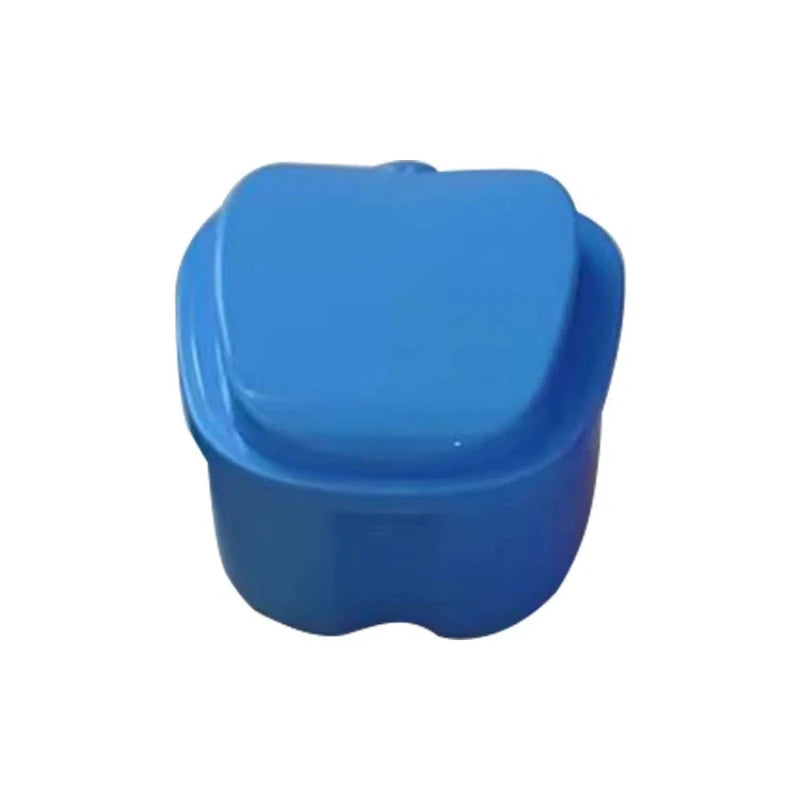 Leakproof Denture Storage Case with Rinsing Basket | Travel Box Denture Storage Case Axl Blue