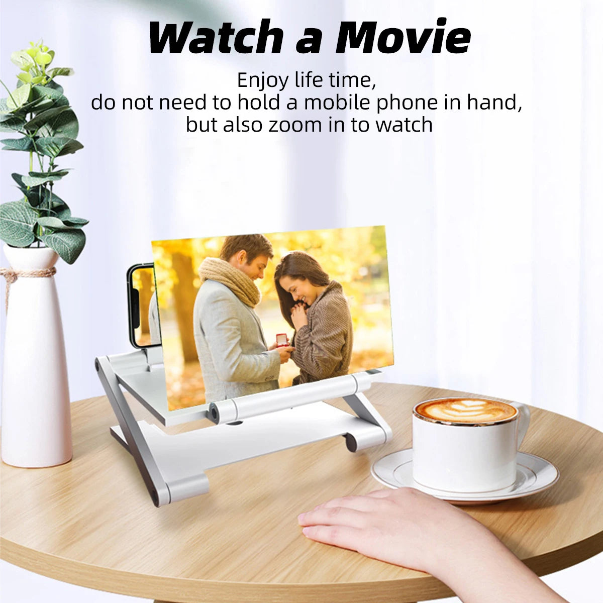 10-Inch Phone Screen Amplifier – Foldable HD Magnifier Stand Phone Screen Magnifier Axl