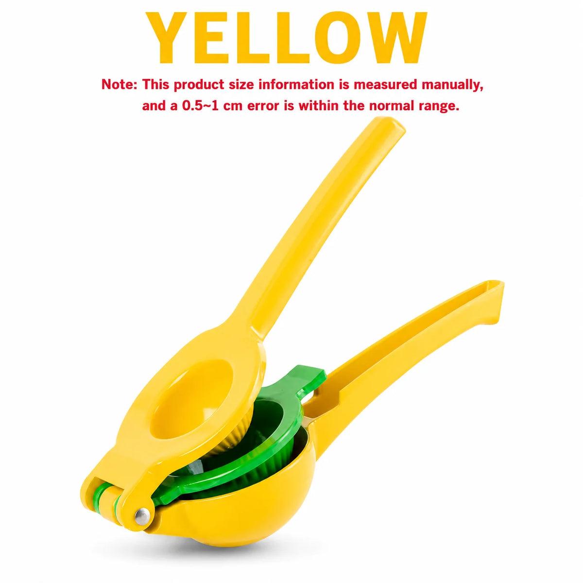 Uwhise 2-in-1 Heavy Duty Metal Lemon Squeezer & Citrus Juicer Citrus Juicer Press Axl Yellow