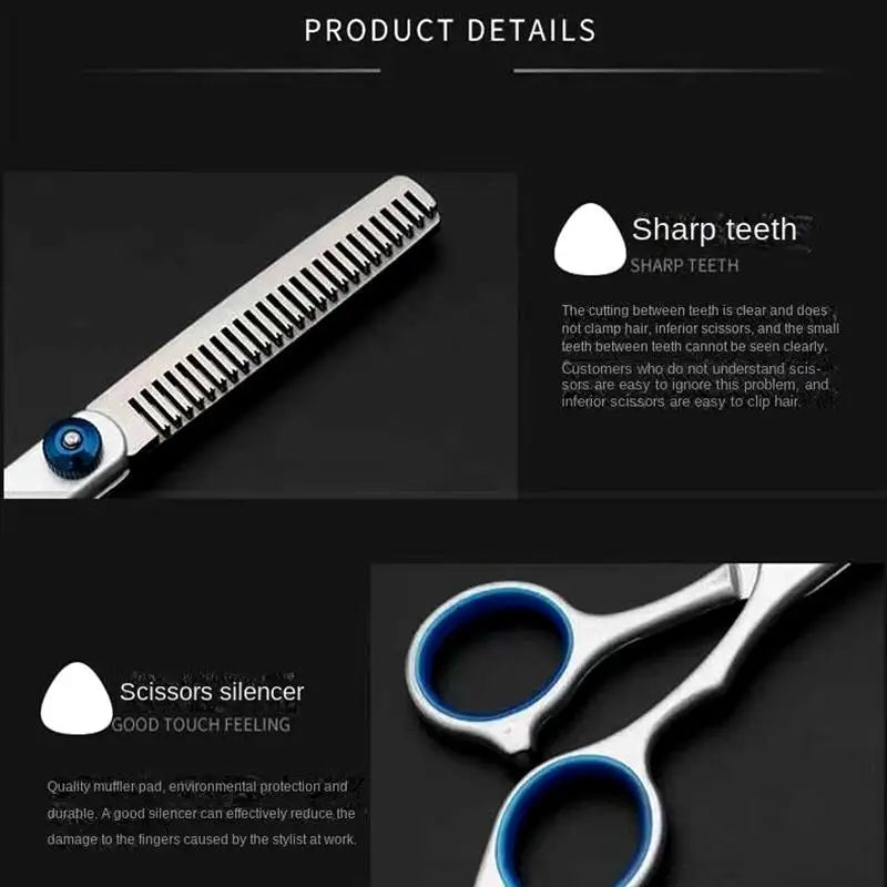6-Inch Professional Hair Cutting & Thinning Scissors Set Hairdressing Scissors Axl