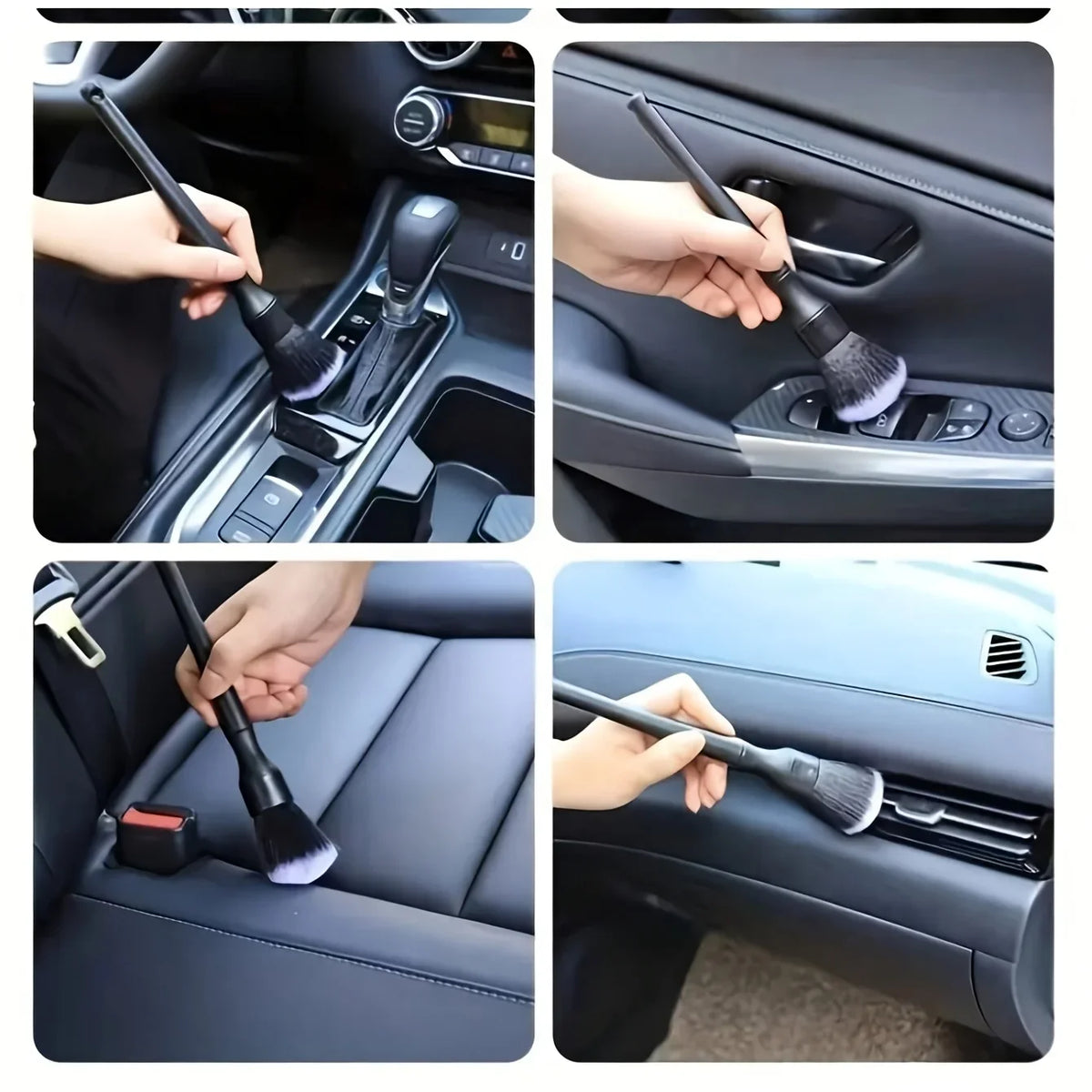 Car Interior Detailing Brush – Soft Bristle Dashboard Duster Car Detailing Brush Axl