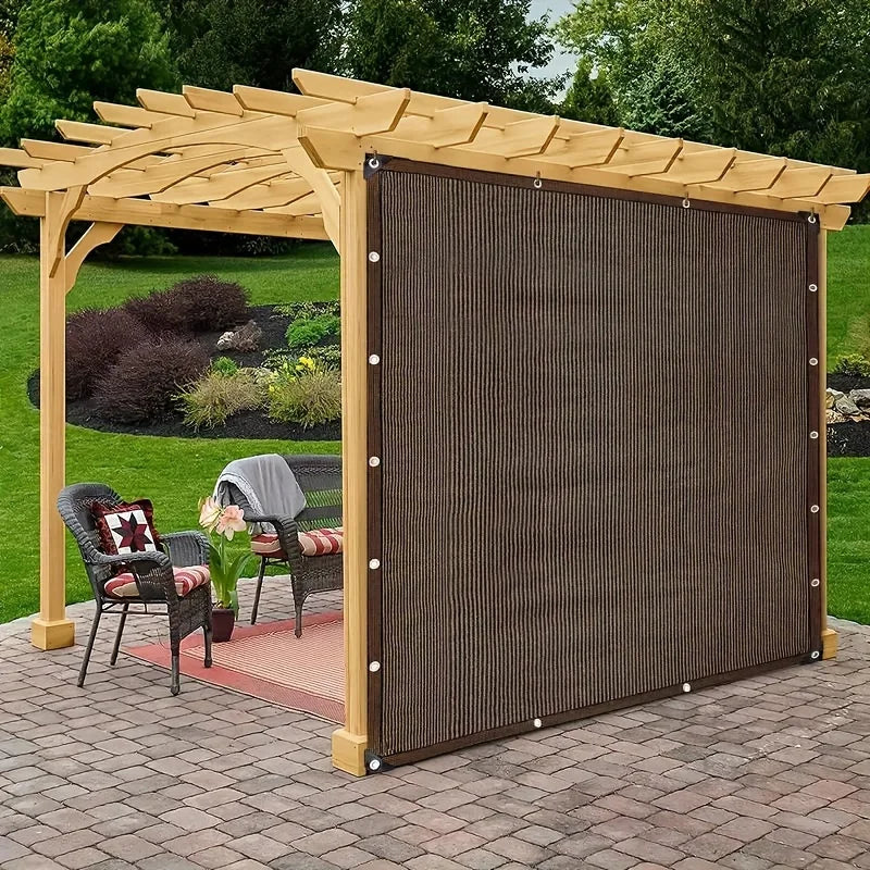 Outdoor Sun Shade Net – Brown HDPE UV Canopy | Multi-Size Sun Shade Net Axl