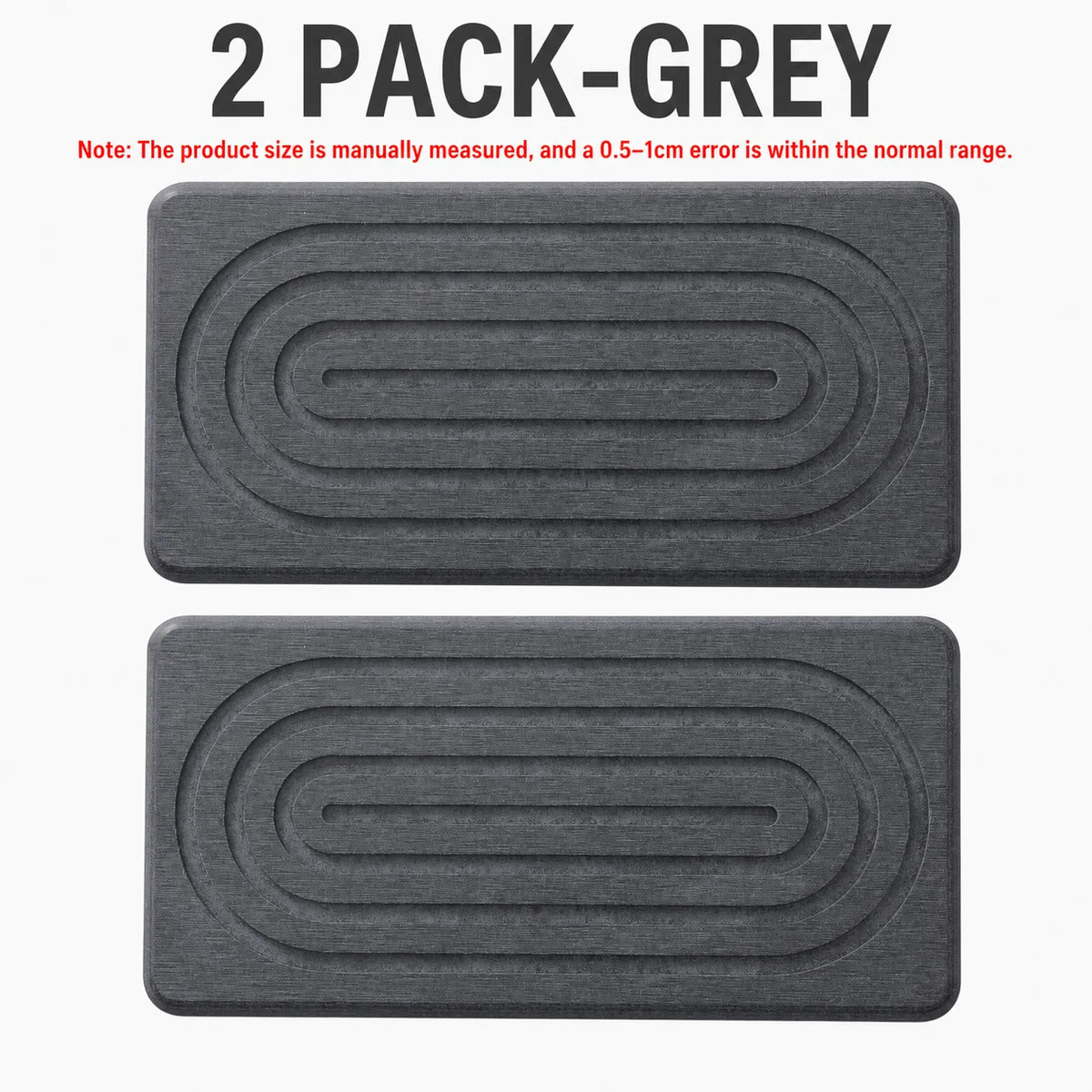 2-Pack Diatomite Drying Tray – Stone Sink Organizer Set Diatomite Drying Tray Axl 2 PACK-Grey
