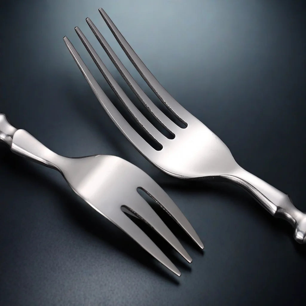 Stainless Steel Cutlery Set – Fork, Spoon & Steak Knife Stainless Steel Cutlery Set Axl