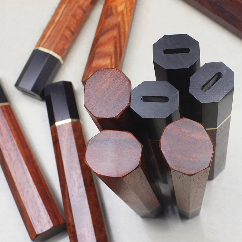 XUAN FENG Octagonal Wood Chef Knife Handle – D2 Steel Blade Chef Knife Axl