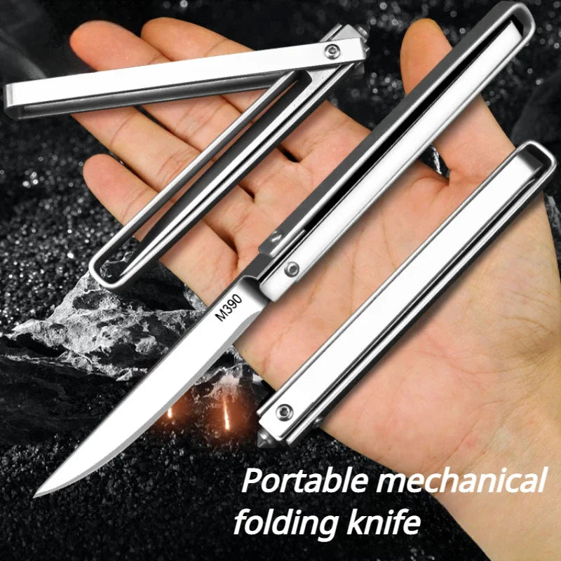 PLYS M390 Folding Pocket Knife – Portable Fruit & Outdoor Blade Folding Pocket Knife Axl