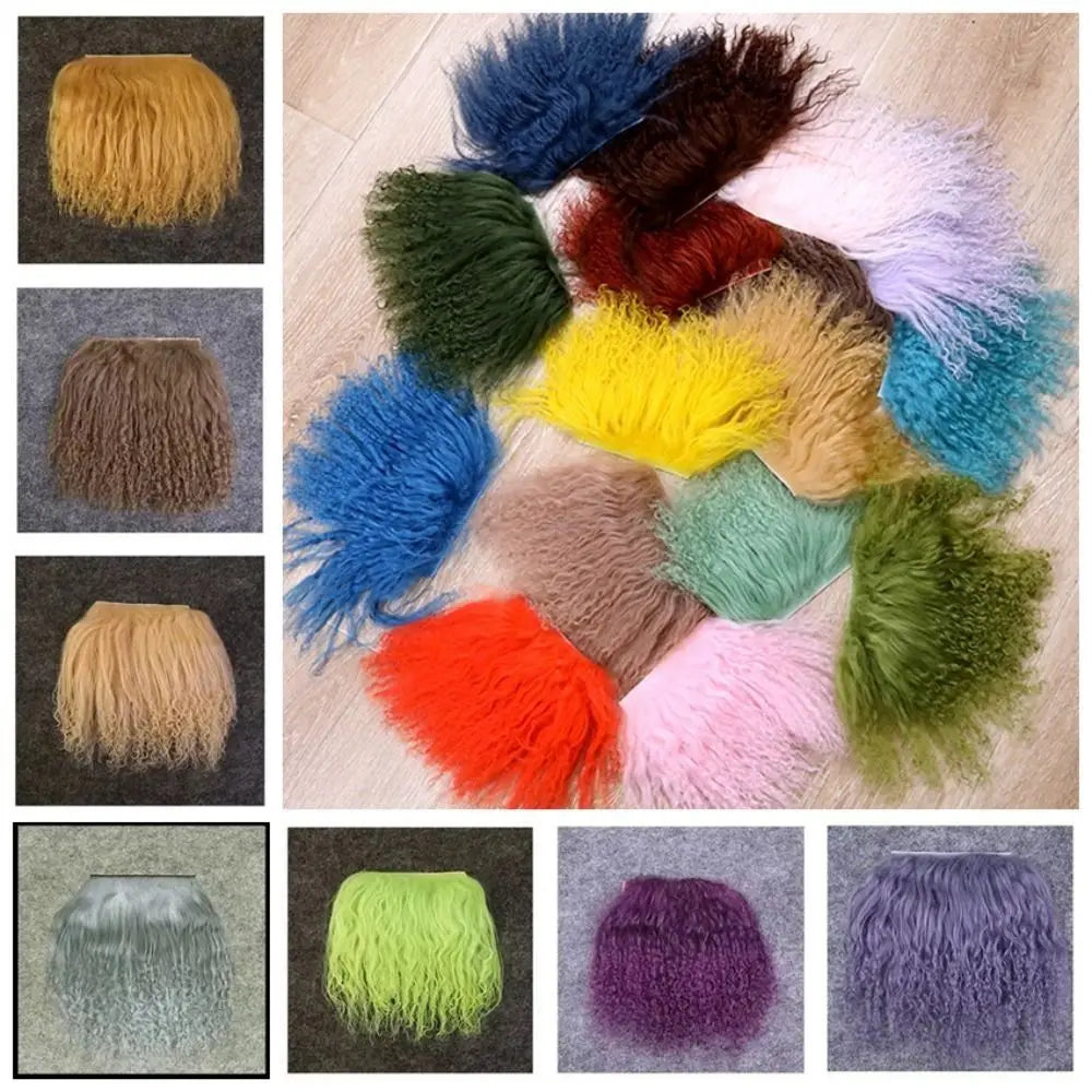 Curly Mohair Hair Wefts for BJD OB11 Blythe & Reborn Dolls Doll Hair Wefts Axl