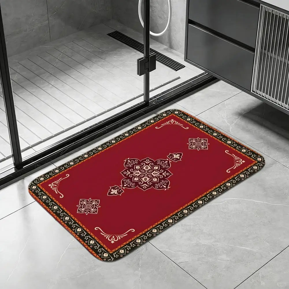 Norwegian Diatomite Bath Mat – Quick Dry, Non-Slip Floor Mat Diatomite Bath Mat Axl White9 30x45cm