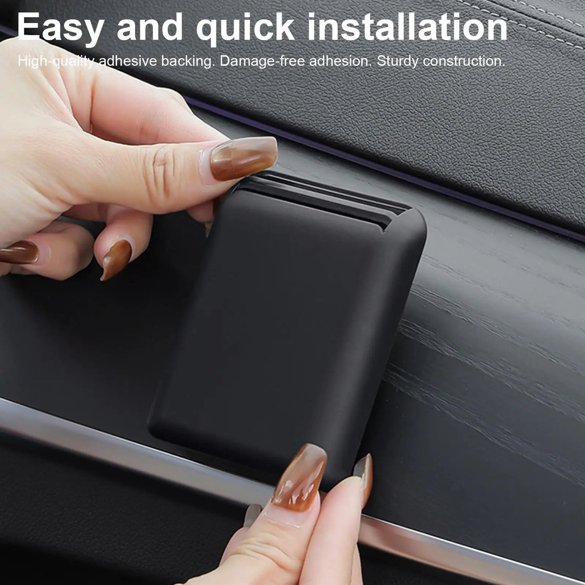 Car Card Organizer – Adhesive Registration Card Holder Car Interior Organizer Axl