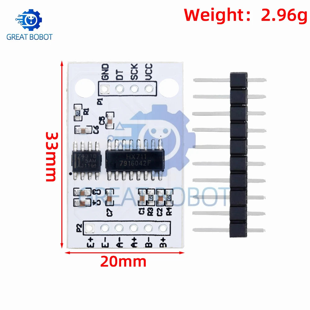 HX711 24-Bit ADC Module TL431 Reference Dual Load Cell Arduino ADC Sensor Module Axl