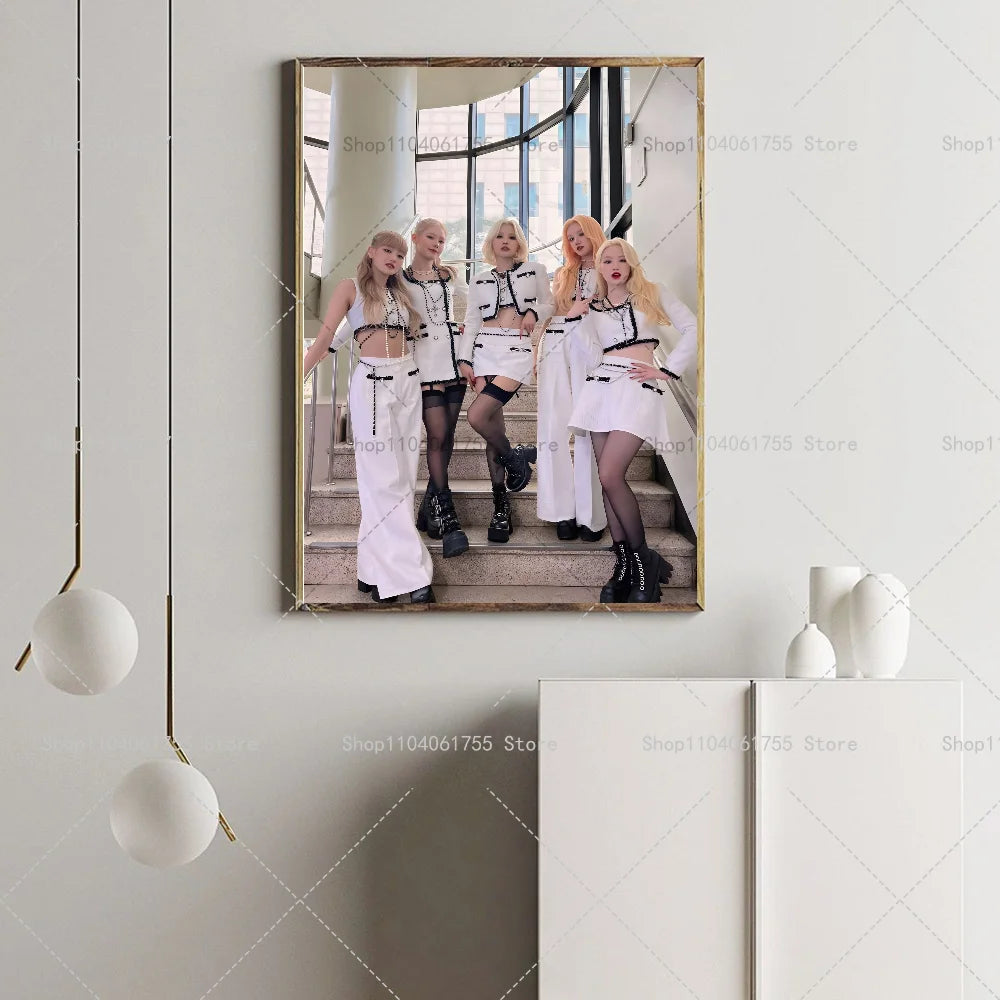 (G)I-DLE Kpop Poster – Waterproof Self-Adhesive Wall Sticker Wall Art Poster Axl