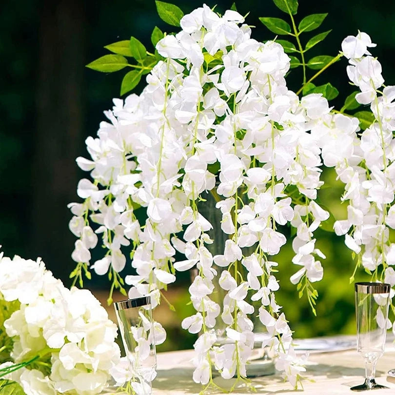 Silk Orchid Flower Garland – Wedding, Party & Home Wall Decor Artificial Flower Garland Axl