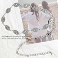 Women's Western Metal Chain Belt – Cowgirl Style for Dresses & Jeans Western Chain Belt Axl 02-sliver-1pcs